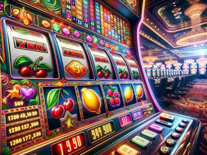 Tampilan slot Hacksaw Gaming di platform arisantoto dengan antarmuka modern